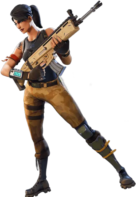 Fortnite Scar Fortnitebattleroyale Fortnite Skin With Gun Png Fortnite Scar Transparent