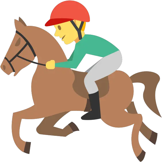 Ridin Emoji Copy Horse Rider Cartoon Png Horse Emoji Png