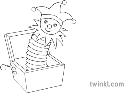 Jack In The Box Black And White Draw A Jack In The Box Png Jack In The Box Png