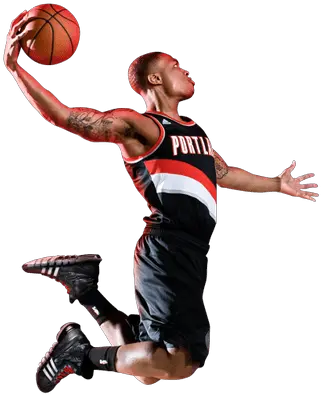 Damian Lillard Dunk With Images Sports Nba 2k20 Png Basketball Transparent Png