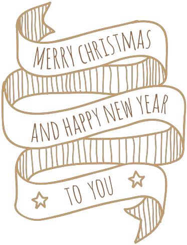 Decorative New Year Christmas Ribbon Transparent Png U0026 Svg Drawing Christmas Ribbon Png