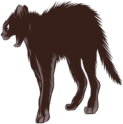 Black Cat Scared Transparent Png U0026 Svg Vector File Hog Nosed Skunk Scared Png