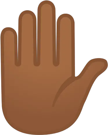 Raised Hand Emoji With Medium Raised Hand Emoji Png Hand Emoji Png