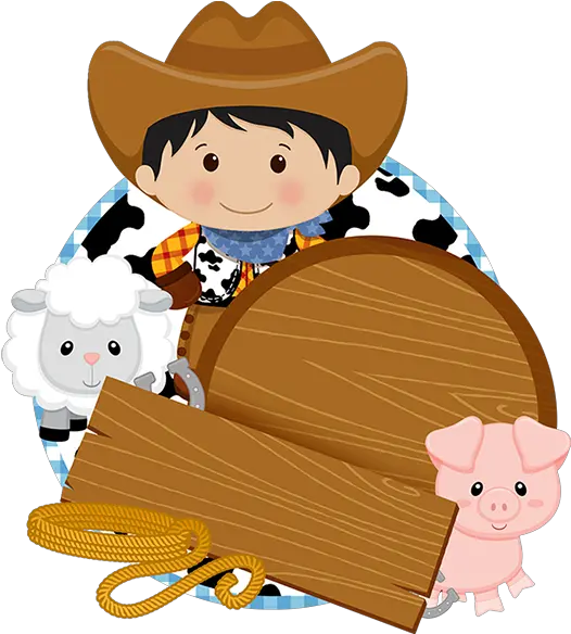 Desenho Cowboy Png 3 Image Tema Fazendinha Png Cowboy Png