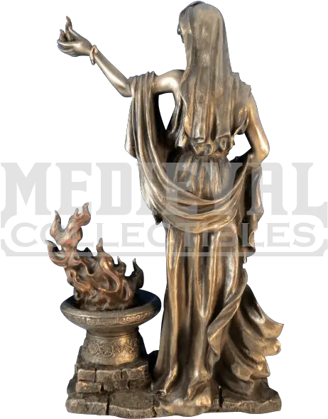 Download Hd Item Greek Goddess Hestia Statue Transparent Hestia Png Greek Statue Png