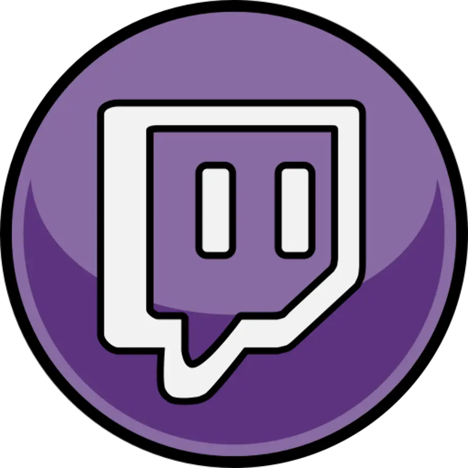 Circle Twitch Logo Png