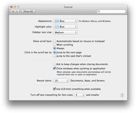 Open Recent List Always Blank Issue 845 Macdownapp Mountain Lion System Preferences Png System Preferences Icon