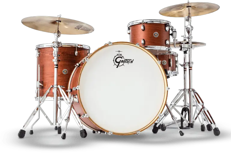 Catalina Club Rock 4pc With 24 Bass Drum Satin Walnut Glaze Shell Pack Gretsch Drum Kit Png Bass Drum Png