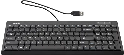 Toshiba Usb Keyboard With 10 Keys Ku100 From Keysonic Ksk 6000 U Png Keyboard Png