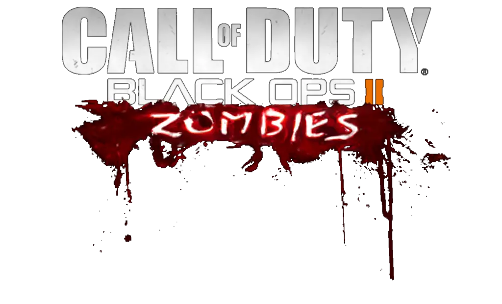 Download Hd Black Ops 2 Zombies Logo Png And White Call Of Black Ops Call Of Duty Logo