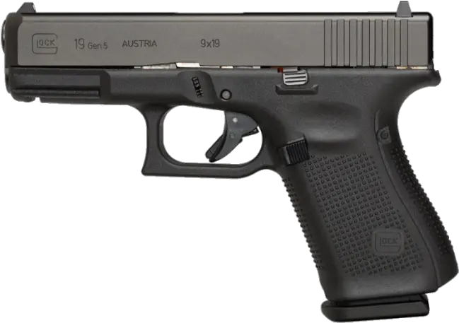 Glock G19 Gen 5 9mm Semi Auto Pistol Glock 19 Vs 26 Png Glock Png