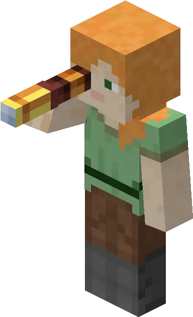 Spyglass U2013 Minecraft Wiki Minecraft Alex With Trident Png Face Zoom Effect Icon