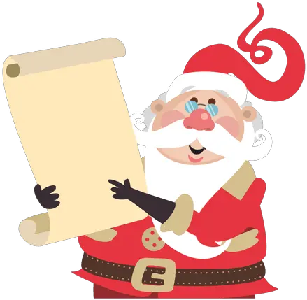 Santa Claus Holding Scroll Transparent Png U0026 Svg Vector File Santa Holding Sign Png Santa Claus Transparent Background