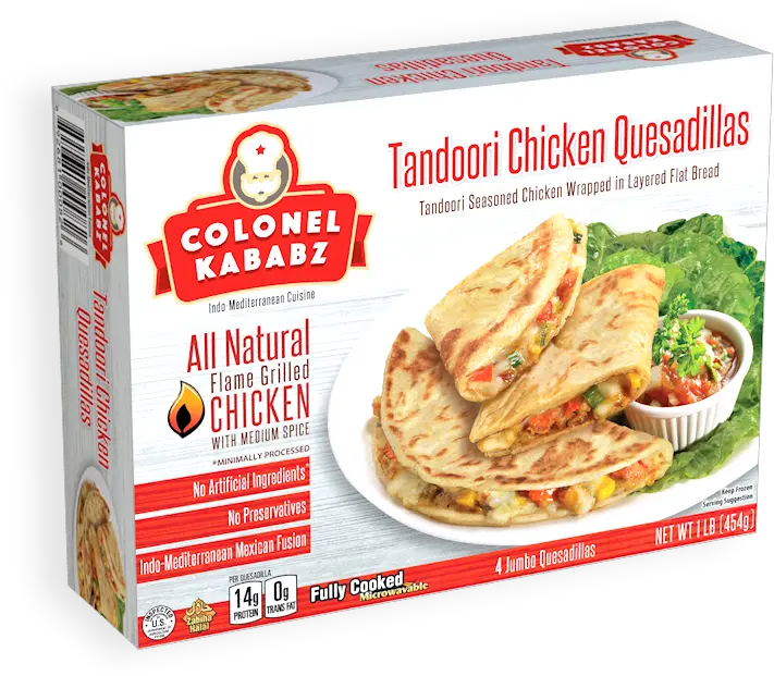 Tandoori Chicken Quesadilla Colonel Kababz Tandoori Chicken Roll Png Quesadilla Png