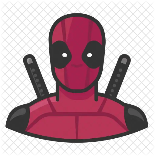 Deadpool Icon Of Colored Outline Style Deadpool Icon Png Deadpool Desktop Icon