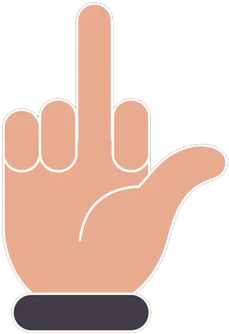 Hand Middle Finger Stroke Happy Birthday Middle Finger Cake Png Finger Transparent