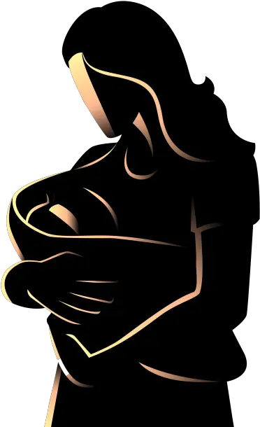 Png Of A Woman Holding Her Baby Woman With Baby Silhouette Baby Silhouette Png