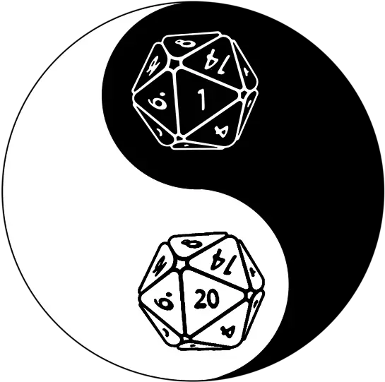 Funny Dnd Gift For Role Playing Games Yin And Yang Rpg Png Role Playing Game Icon