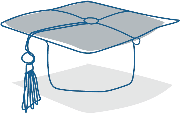 Download Hd An Illustration Of A Graduation Cap Transparent Clip Art Png Graduation Cap Transparent