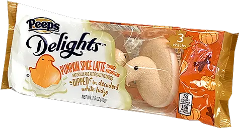 Download Peeps Delights Pumpkin Spice Latte Marshmallow Marshmallow Peeps Png Pumpkin Spice Png