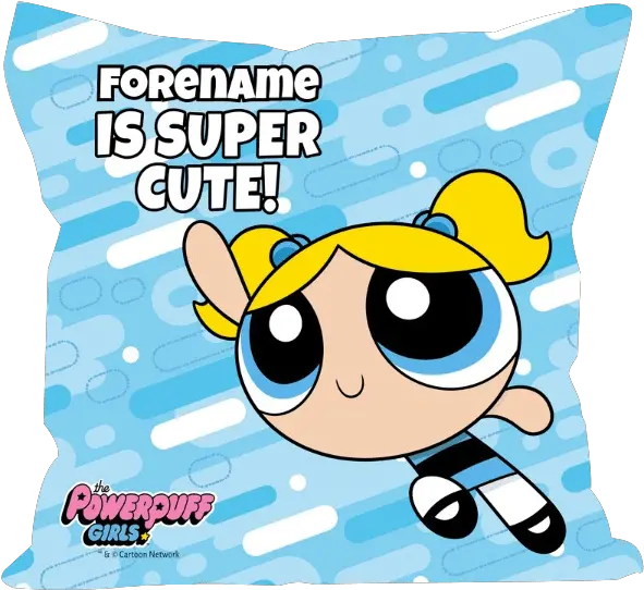 The Powerpuff Girls Bubbles Super Cute Cushion Super Nanas Png Powerpuff Girls Transparent