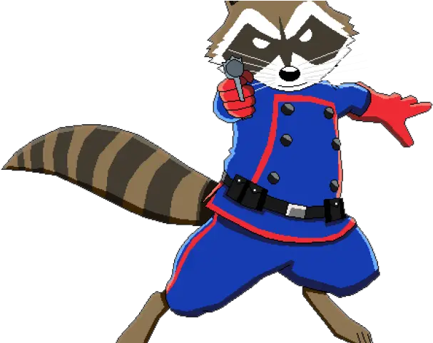 Rocket Raccoon Clipart Animated Rocket Racoon Marvel Vs Capcom Png Raccoon Transparent Background