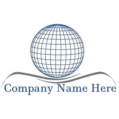 Floating Globe Logo Maker Globe Logo On Png Globe Logo Png