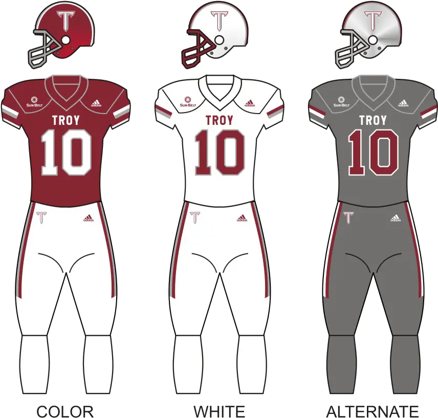 2019 Troy Trojans Football Team Wikipedia Wisconsin Football Uniforms Png T Icon Palladium Belt