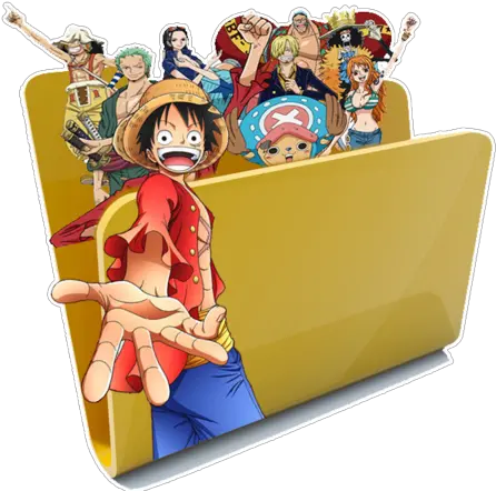 Desktop Icons Luffy Monkey D Icon Folder One Piece Png One Piece Folder Icon