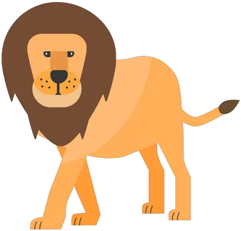 Lion King Tail Mane Flat Transparent Png U0026 Svg Vector File Lion Flat Illustration Lion Png Transparent