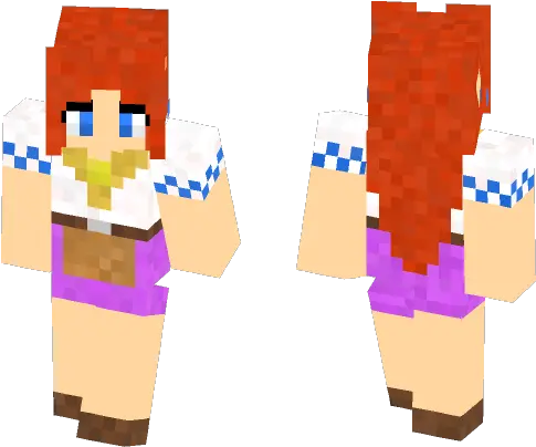 Download Adult Malon From Ocarina Of Time Minecraft Skin For Until Dawn Minecraft Skin Sam Png Ocarina Of Time Png