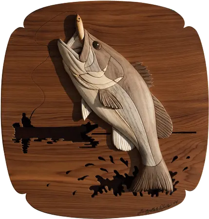 I 340 Bass Fishing Scroll Saw Fish Patterns Png Bass Fish Png