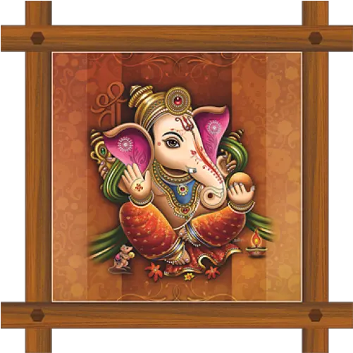 Wooden Cross Frame C 5733 Transparent Wooden Ganesha Png Wooden Cross Png