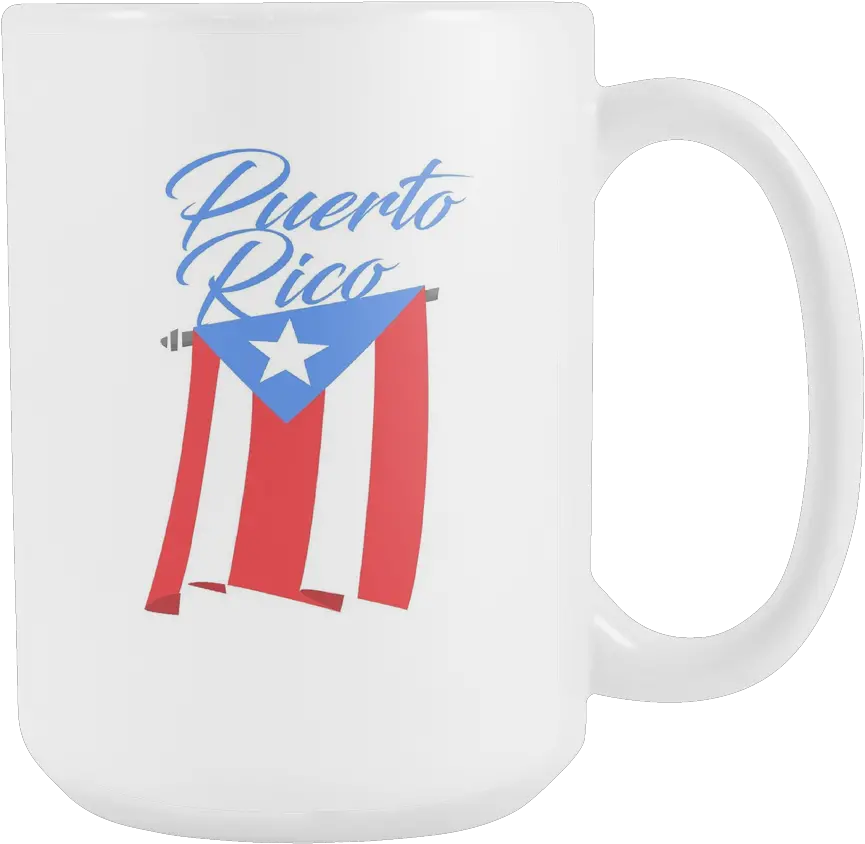 Big Puerto Rican Flag Mug Serveware Png Puerto Rican Flag Png