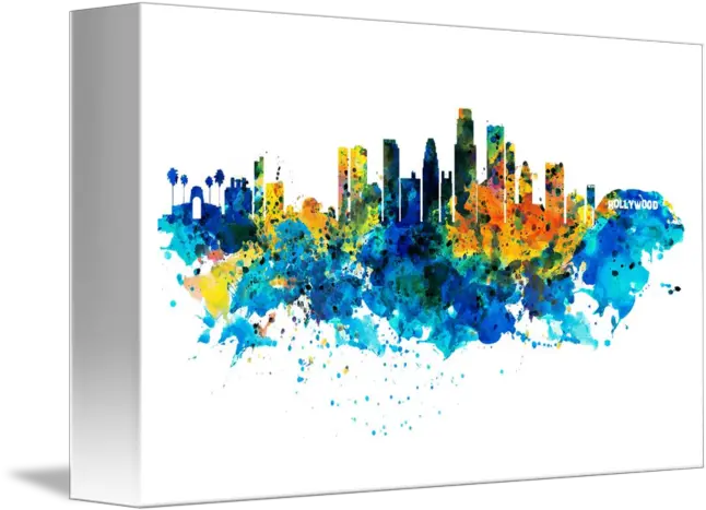 Download Hd Angeles By Logo Skyline Los Angeles Transparent Png Los Angeles Skyline Png