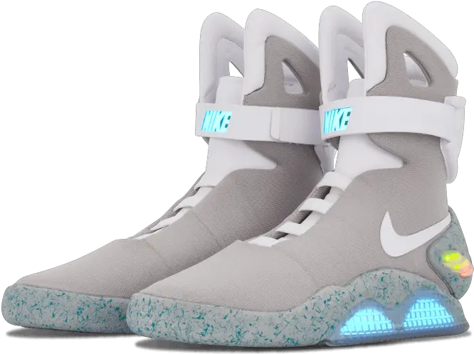 Nike Mag Air Max Sneakers Shoe Nike Mag Png Download Nike Air Mags Nike Logo Transparent Background