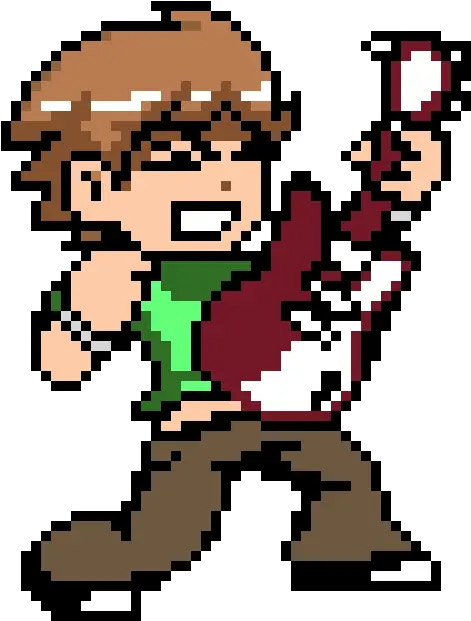 Scott Pilgrim Pixel Art Maker Pixel Art Minecraft Anime Png Pilgrim Png