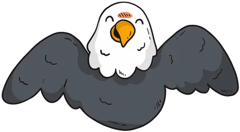 Cute Eagle Wing Fly Flying Beak Flat Transparent Png U0026 Svg Transparent Cute Eagle Cartoon Fly Transparent Background