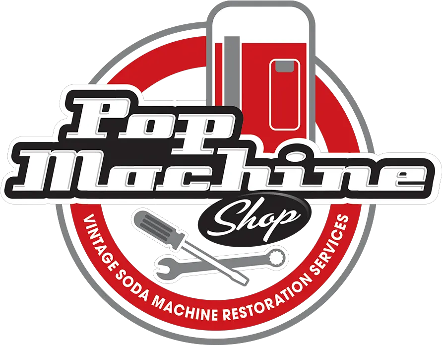 Vintage Soda Machine Restoration For Cricket Png Machine Shop Logo