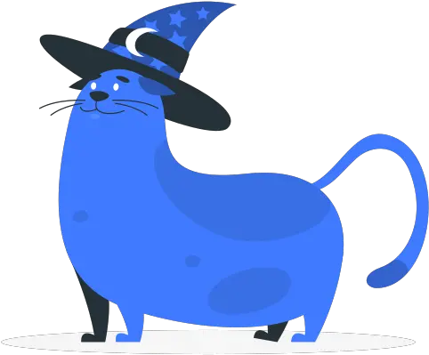 Cat With A Witch Hat Customizable Disproportionate Costume Hat Png Cute Witch Icon