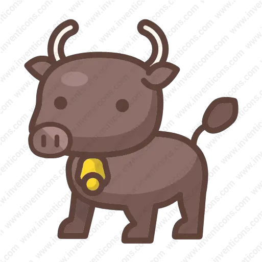 Download Buffalo Vector Icon Inventicons Buffalo Ico Png Cartoon Icon Pack