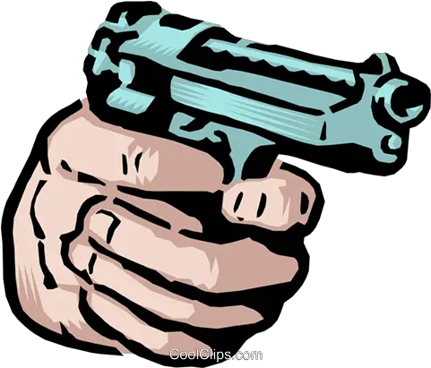 Hand Holding A Gun Royalty Free Vector Cartoon Gun Hand Png Hand Holding Gun Transparent