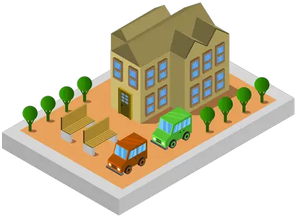 Home Building Icon Download In Isometric Style Vertical Png College Building Icon