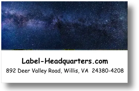 Night Sky Address Labels Dot Png Night Sky Png