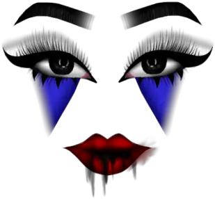 Clown Makeup For Adult Png Clown Makeup Png