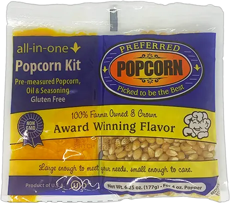 Preferred Popcorn All Inonepopcorn Kit Corn Kernel Png Popcorn Kernel Png