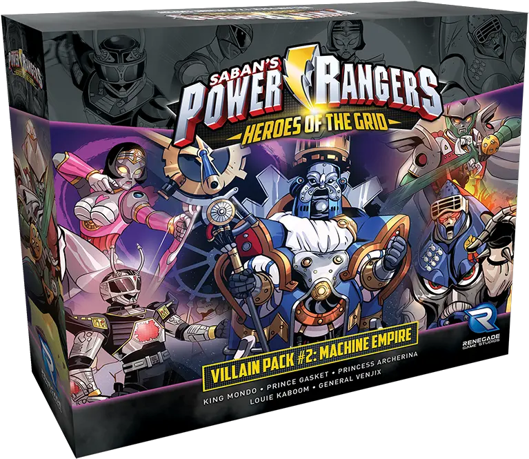 Power Rangers Heroes Of The Grid Villain Pack 2 Preorder U2014 Renegade Game Studios Png Power Rangers Logo Png