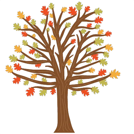 Fall Tree Svg Scrapbook Cut File Cute Illustration Png Fall Tree Png