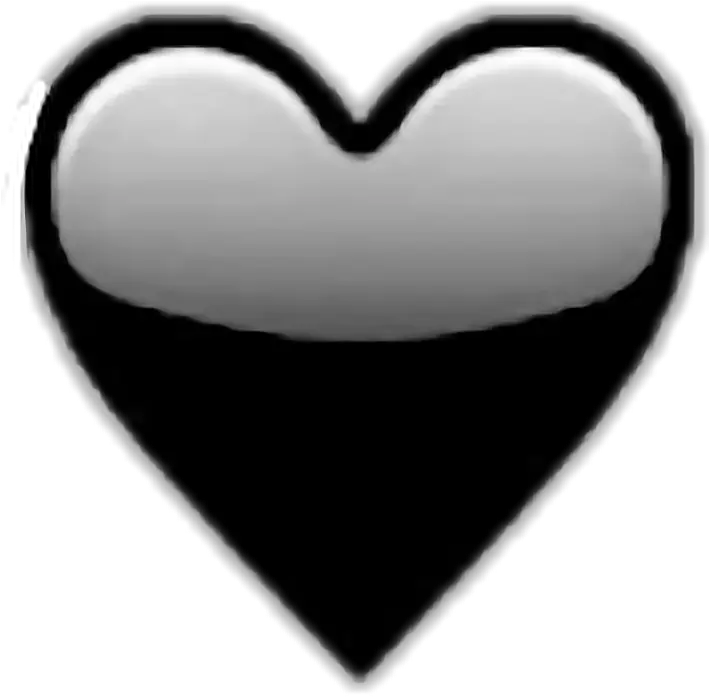 Black Heart Emoji Transparent U0026 Png Clipart Free Download Ywd Black Heart Emoji Transparent Background Broken Heart Emoji Png