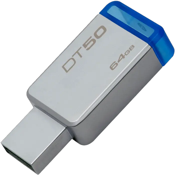 64 Gb Kingston Datatraveler 50 Usb 31 Pen Drive Kingston Datatraveler Dt50 64gb Png Flash Drive Png